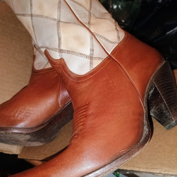 CHARLIE 1 HORSE BROWN LEATHER WESTERN STYLE BOOTS!! NEW - Picture 9 of 10